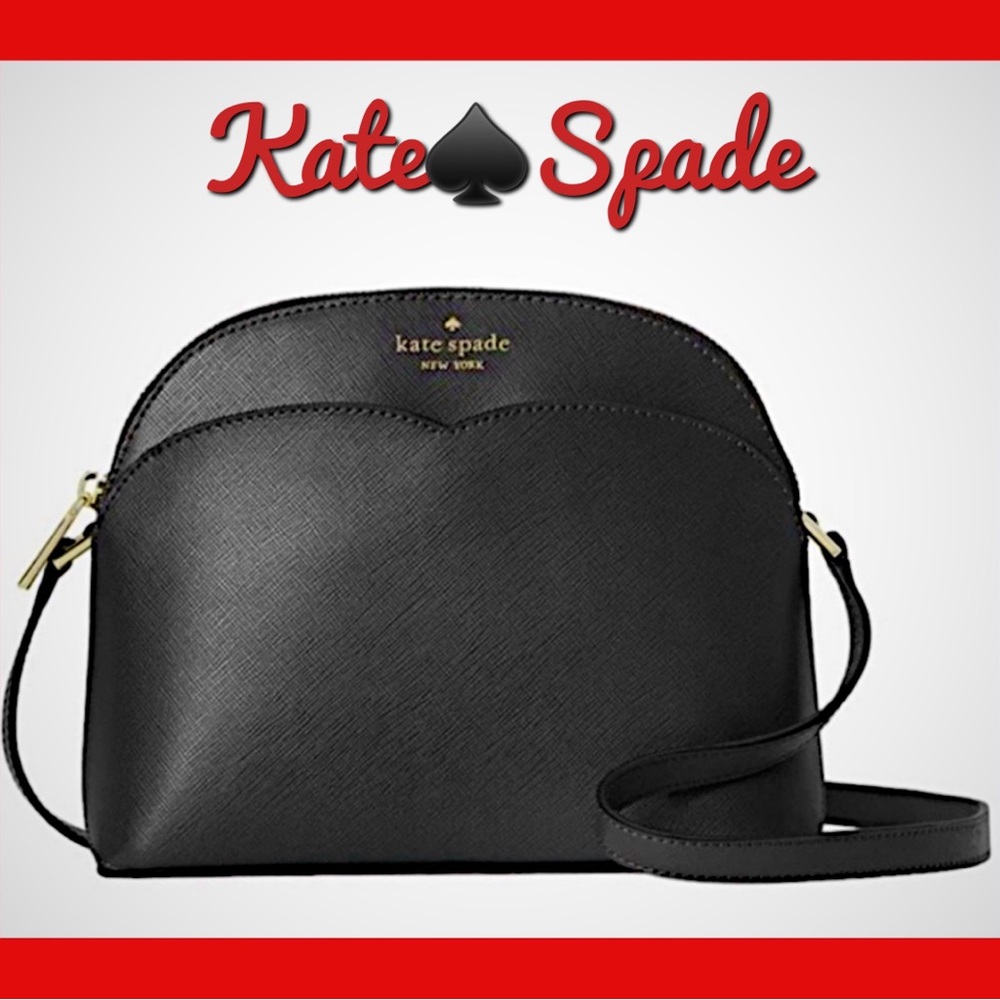 Kate Spade Black Crossbody, Peyton Dome Bag, Brand New, NWT - Picture 3 of 15